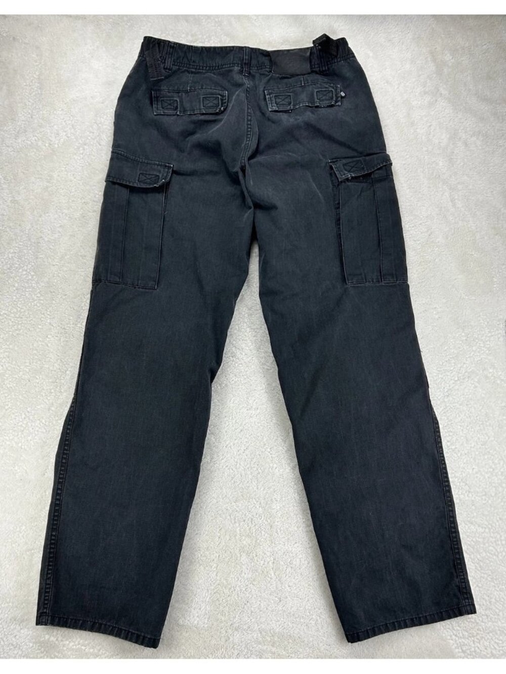 Harley-Davidson Ripstop Cargo Riding Pants Black 2004 Tactical Moto Biker 32x34 - Picture 12 of 16